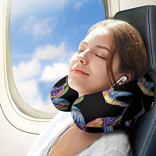 Hummingbird тетоважа за тетоважа патувања за вратот Перница меморија за лет за лет за спиење Поддршка за спиење за да се упати