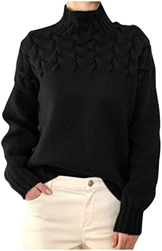 Требин плус големина пад џемпер, преголеми џемпери за жени трендовски женски женски џемпери во боја на џемпер за жени пуловер