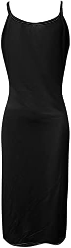Секси шарен фустан со каросерија за жени случајни резервоари без ракави миди фустани запрени вратоврски од половината ручана фустан