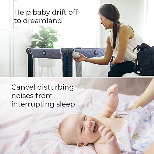 Јогас спиење Hushh & Crush отпорен на патување, преносна машина за звук на бела бучава за бебе, 3 смирувачки природни звуци, откажување на бучава