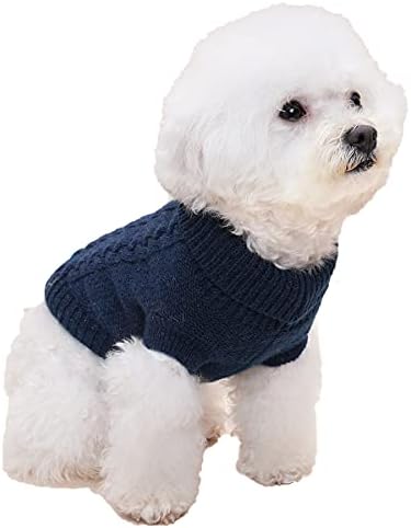 Џемпери за кучиња за мали кучиња момче мало кучиња џемпер миленичиња џемпери плетени џемпери за кучиња, среден