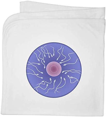 Азиеда „јајце и сперма“ памучно бебе ќебе/шал