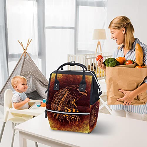 Ретро Торби За Торби За Пелени Од Орел Мумија Ранец Со Голем Капацитет Торба За Пелени За Нега На Бебиња