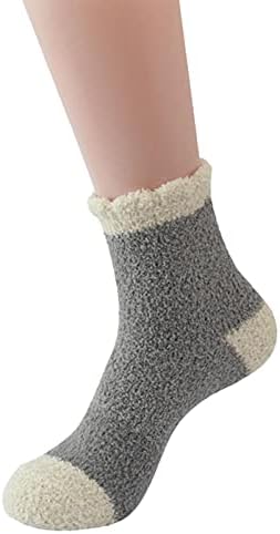 Зимски Еднобојни Корални Кадифени Кадифени Топли Чорапи Домашни Чорапи Скијачки Чорапи Чорапи Од Месечината Човек