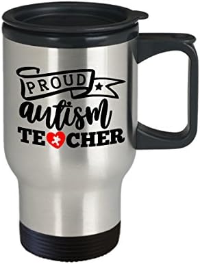 Клугла за наставници по аутизам - горд - АСД, аутистична лента, производи за подигнување на свеста, подарок за свесност за