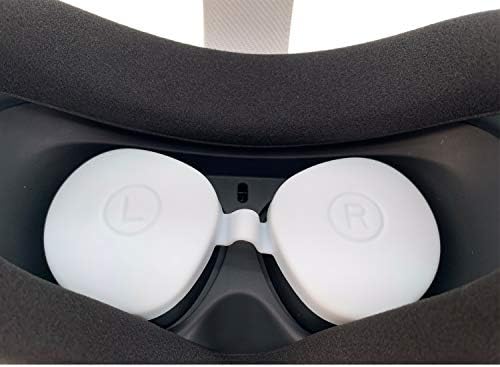 Заштитно покритие на леќи LXPVSA VR за Oculus Quest 2, Oculus Quest2 VR додатоци водоотпорна прашина од силиконски леќи
