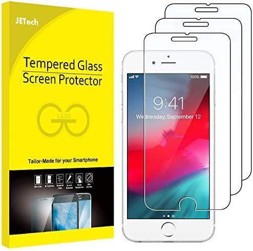 JETech 3-Пакет Заштитник На Екранот за iPhone 8 плус, iPhone 7 плус, iPhone 6s плус и iPhone 6 плус, Калено Стакло Филм, 5,5-Инчен