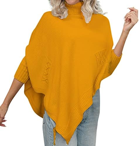 Turtleneck џемпер за жени џемпер лилјак плетена кошула џемпер обичен топол џемпер преголем удобно