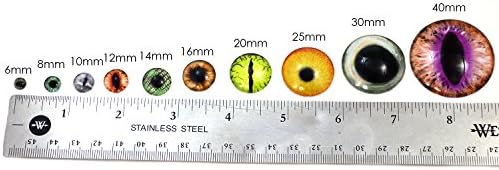 Интензивни зелени човечки стаклени очи на жици игла за игла за игла, правејќи материјали и други занаети