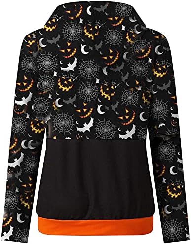 Fragarn мајчинство џемпер, модни жени за печатење на Ноќта на вештерките, долга ракав пулвер, качулка џемпер џемпер, елек