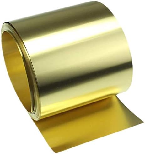 Месинг плоча за месинг плоча од месинг, месинг лента со висока чистота златен филм месинг фолија бакарен лист, 100x300x2mm чиста фолија од