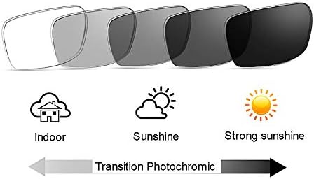 Менс жени тркалезна рамка Бифокална транзиција на фотохроматски леќи против сина светлина за читање очила