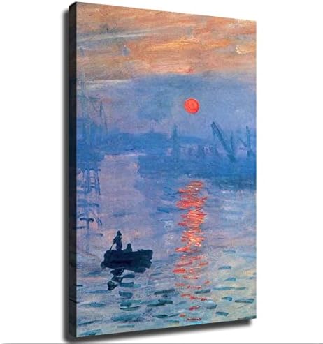 Апстрактна уметност импресионизам Клод моне изгрејсонце за сликање на масло постери модерни отпечатоци слики платно wallидна уметност