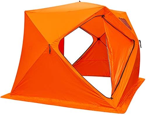 Среќен шатор за риболов мраз водоотпорен скокачки 2/3/4/8 лице кое носи торба за засолниште за мраз риболов шатор со одвојување на прозорците