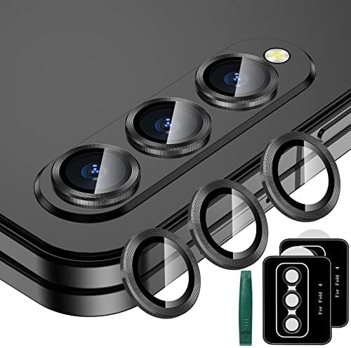ЏОЛОЈО [2 Пакет Легура Метал Камера Заштитник Калено Стакло Компатибилен За Samsung Galaxy Z Пати 4, [Анти-Нула] Екран Заштитник Скрши/Вода/Магла-Доказ