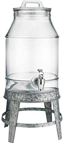 Класичен мраз ладно чисто стакло asonидарски пијалок пијалок за пијалоци издржлив на галванизиран штанд 3 галон со бесплатно истекување