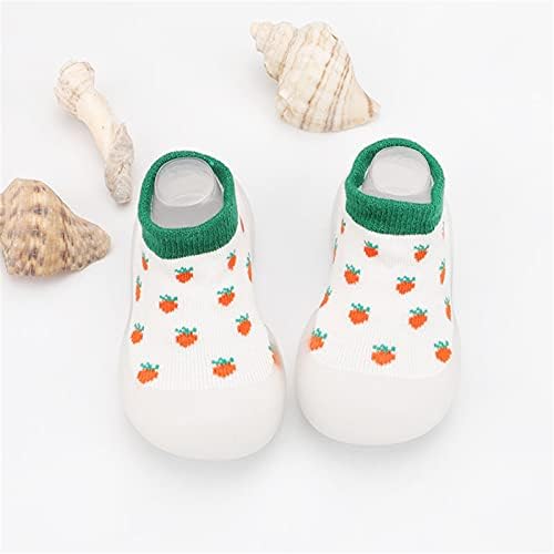 Балетски чевли за балет за девојчиња за девојчиња за новороденче дете во затворено овошје слатки први пешаци обични еластични чорапи чевли