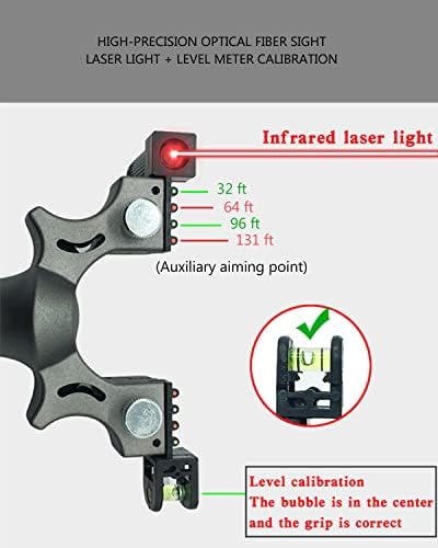 SQLWILAT Professional Slingshots Постави ласерски slingshot со висока прецизност рамна кожна кожна сад со ласерски брз лак специјален