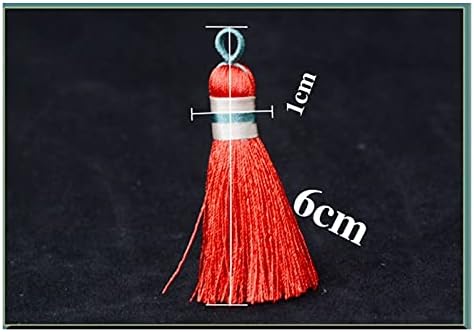 Qiaonai qqwt14 12pcs/lot 5cm tassel со висечки јаже свила раб за шиење на шипки за шиење на трескање, украсни клучеви за клучеви за завеси