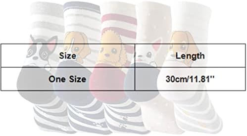 Женски животински чорапи со теми од пет пара поставуваат дневни чорапи симпатични чорапи со букви чорапи Божиќ грди чорапи за мажи