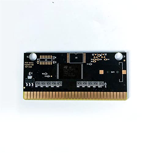 Aditi Midnight Resitance - USA Label FlashKit MD Electroless Gold PCB картичка за Sega Genesis Megadrive Video Game Console
