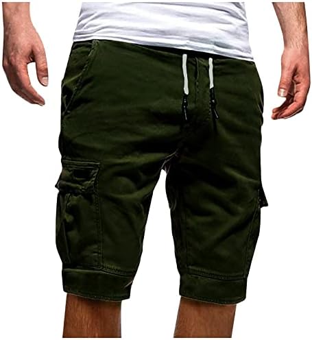 Машки шорцеви товар, машка летна случајна обична на отворено, обични џебови со џебови, спортови алатки за алатки шорцеви