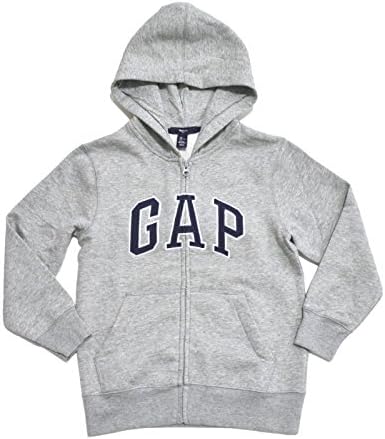 Gap Boys Boys Fleece Arch Logo zip Up Hoodie