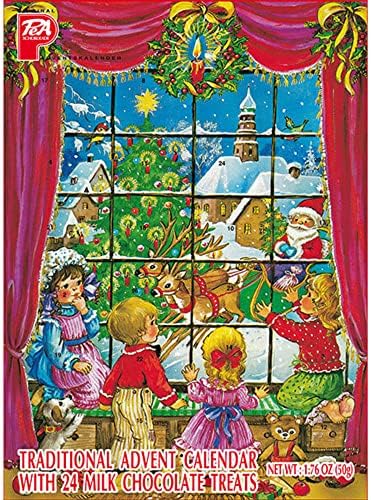 Комплет Од 2 Божиќен Календар за Доаѓање од 24 Парчиња Чоколадо Календар За Одбројување