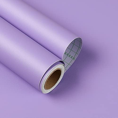 Yenhome Виолетова кора и стапчиња за стапчиња Отстранлива виолетова позадина за wallидна хартија во спална соба ролни Виолетова