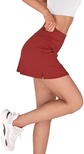 Ододос женски атлетски тенис Скартс со џебови вградени шорцеви за голф активни здолништа за спортски теретани обука