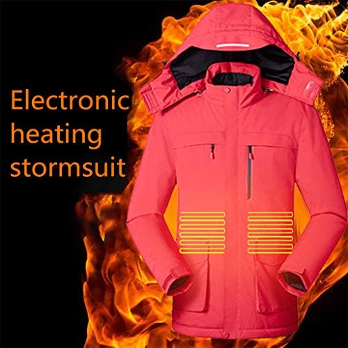 Продажба и дозвола мажи жени зимска загреана јакна палто, машки цврст долг ракав возејќи скијање на отворено топла надворешна облека
