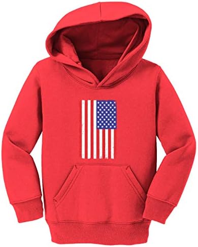 TCOMBO потресено американско знаме - 'Мурица САД дете/младинско руно худи