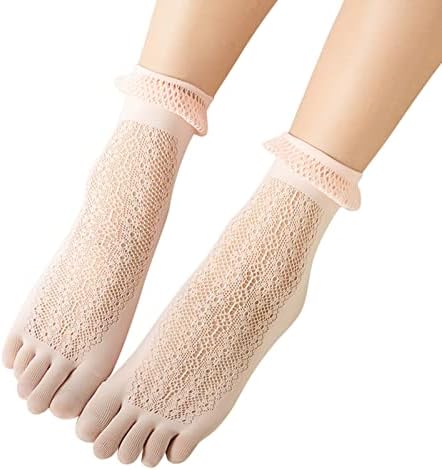 3 пара жени солидна чипка од чипка чорапи шупливи копачки чорапи што не се лизгаат пети чорапи зимски чорапи унисекс