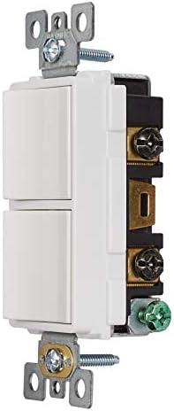 Broan-Nutone P3RW Три-рок-прекинувач за вентилатор за издувни гасови, копче за контрола на бел wallид