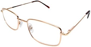 Калабрија Р754 Машка Правоаголна Метална Рамка Читање Очила Мат Црна 50 мм