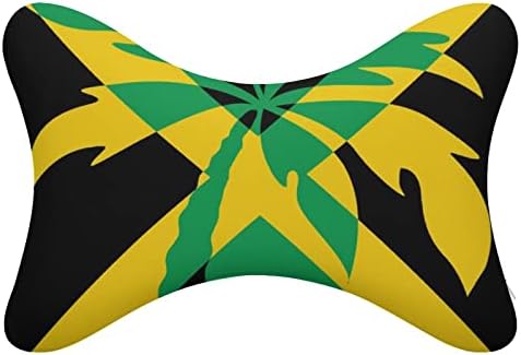 Јамајка Знаме Плам Дрво Автомобил Вратот Перница Во собата на 2 Удобно Потпирачот За Глава Потпирачот За Глава Исполнет Мемориска