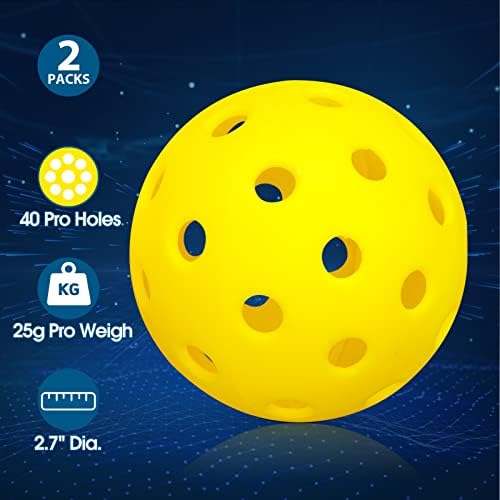 Нето сет на Хамино Пиклбол, 22 -та официјална големина на топчеста топка, сет од пикбол со мрежа - 4 лопатки 2 топки кои носат торба