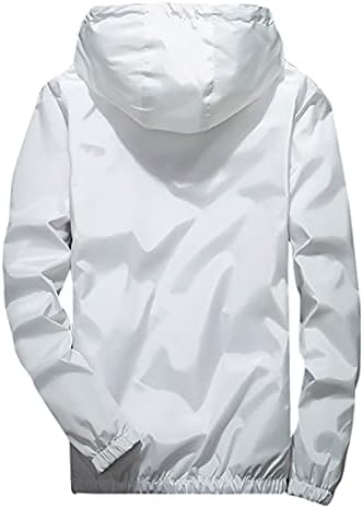 Солидна рефлексивна јакна на машка машка јакна, секојдневен спортски спортски јакни со сите натпревари, улични ладни јакни со качулка