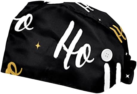2 пакувања хо-хо-хо-Божиќна работа со џемпери за жени мажи, буфан чиста турбан капа