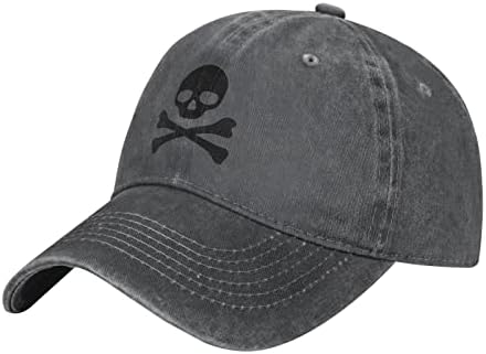 Смртна череп и вкрстени коски женски капачиња каубојски модни капи sunhate бејзбол капа класичен голф капа