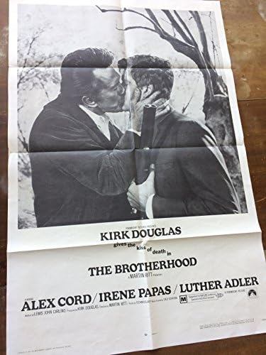 Братството, оригиналниот филмски постер, 1968 година, машко-машко бакнеж на постер!