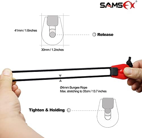 SamsFX риболов Брзо прачка врски поводник за држачи за пол -организатор, ленти за кабелски кабел
