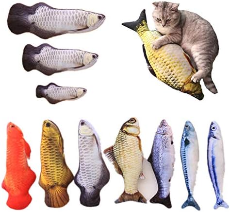 5 парчиња плишани креативни 3Д крап риба форма мачка играчка подарок симпатична симулација риба играчка играчка за миленичиња подароци
