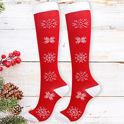 Жени Топли Чорапи Божиќна Шема Секојдневни Перформанси Памучна Подлога Чорапи За Одмор Амортизирани Чорапи Жени
