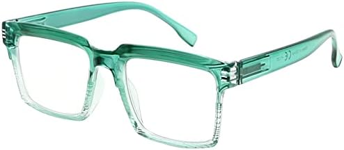 Очила за читање на очи за жени - Модерни преголеми читатели - зелена +4,00