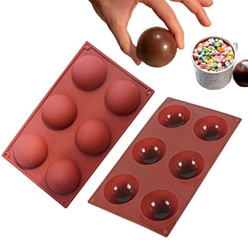 Мувла со топла чоколадна бомба силиконска полу -топка за правење какао бомби