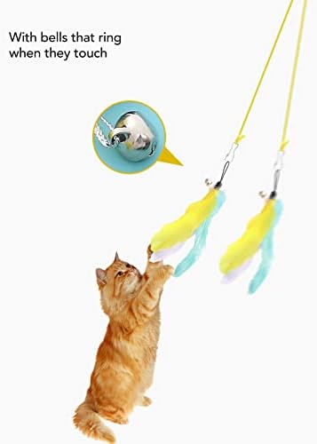 Lbec мачка врата виси играчка играчка кука плишана играчка што виси еластично јаже Ослободете го миленичето досада