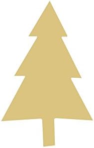 Исечок На дрво Недовршено Дрво Закачалка За Божиќни Празници Мдф Форма Платно Стил 2