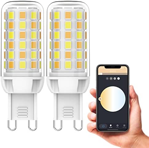 Suiip Smart Dimmable G9 LED Светилки 4w Замена 40W Халогена Сијалица, Wi-Fi &засилувач; Гласовна Контрола Компатибилна Затемнета Паметна