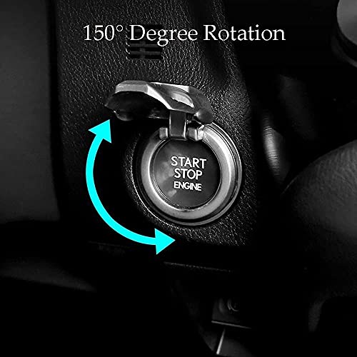 CAR Start Stop Push Cover Cover Заштитно анти -гребење кристално палење на копчето за почеток на прстени за украси за внатрешни автомобили